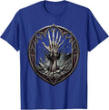 Forsaken Skeletal Hand Rising From Cracked Earth T-Shirt - Royal Blue