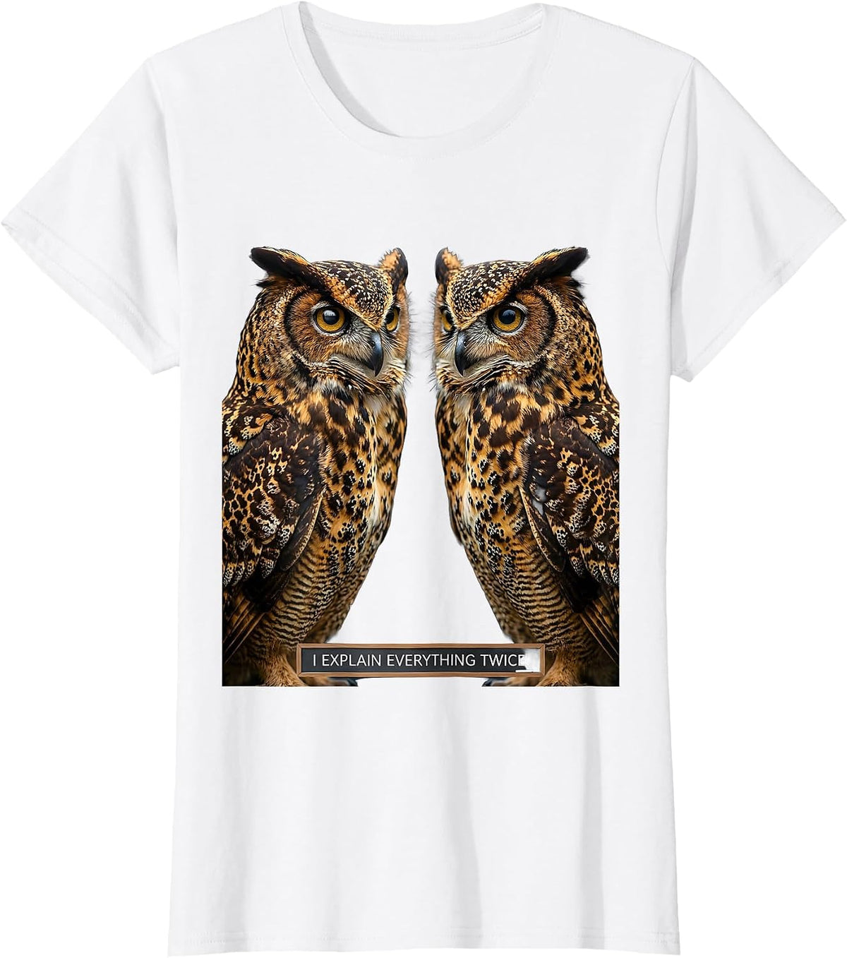 I Explain Everything Twice Science Teacher Design T-Shirt - White