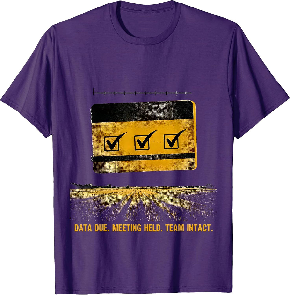 Data Due Meeting Held Team Intact Special Education Teacher T-Shirt - Purple