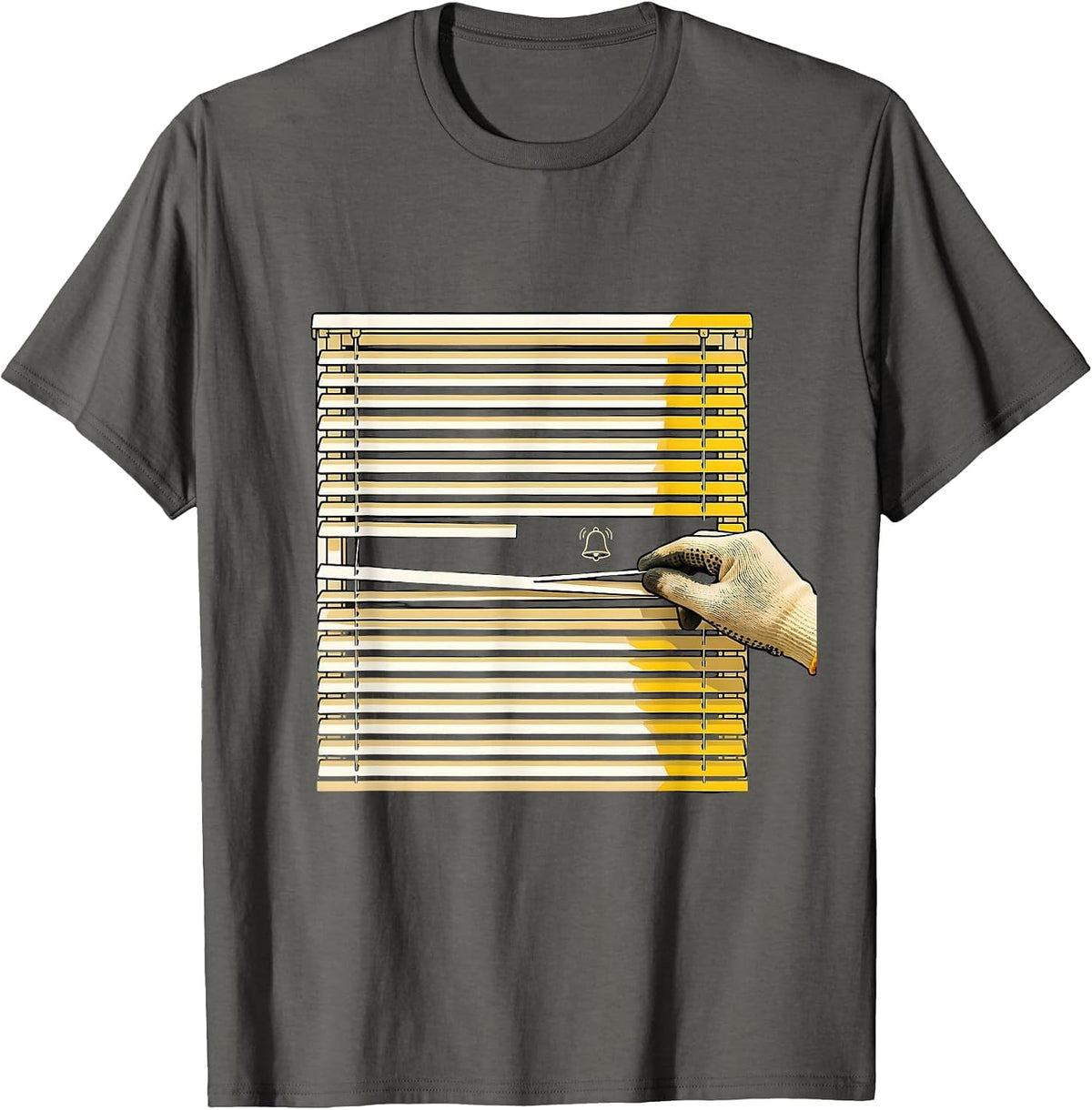 Louvered Vent Repair Minimalist Maintenance Technician T-Shirt - Asphalt Grey