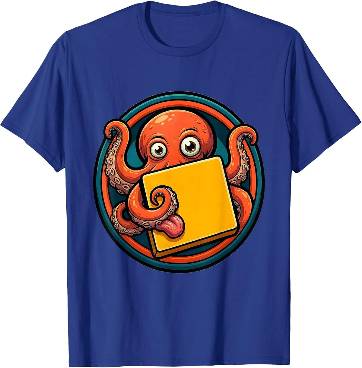 Octopus Periodic Table Element Science Design T-Shirt - Royal Blue
