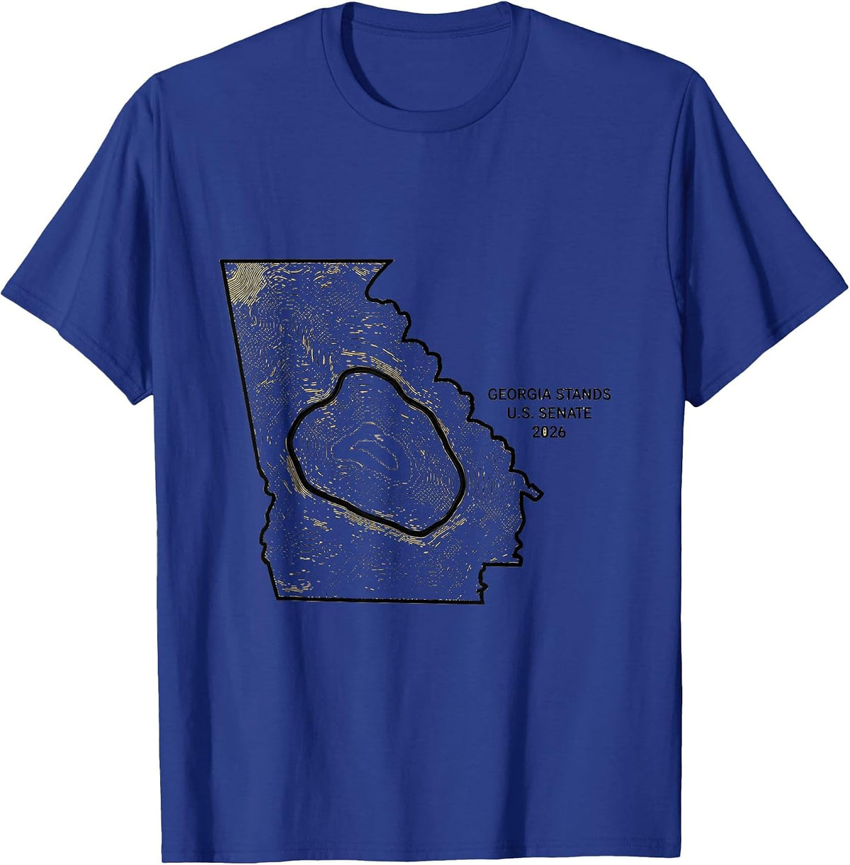 Georgia Stands U.S. Senate 2026 Political Campaign Vintage T-Shirt - Royal Blue
