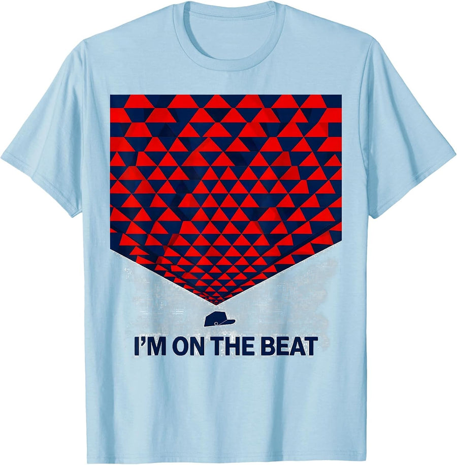 Men's I'm On The Beat Geometric Future Police Officer Kids Toddler T-Shirt - Baby Blue