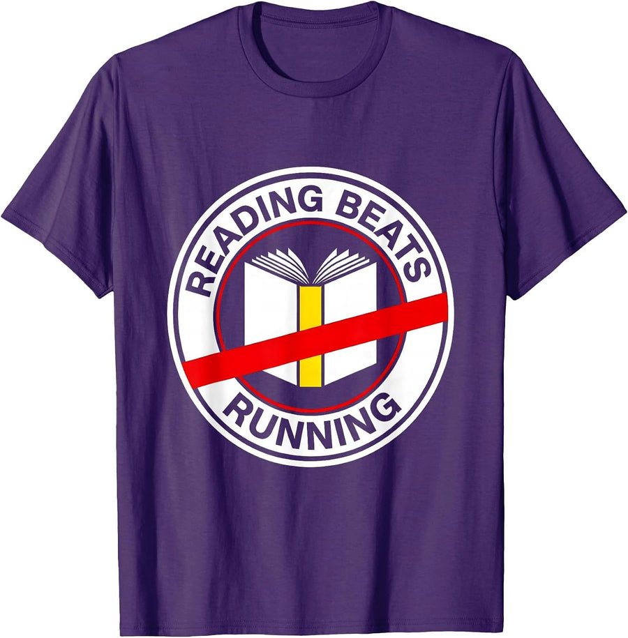 Men's Reading Is My Favorite Sport Funny Book Lover T-Shirt - Purple