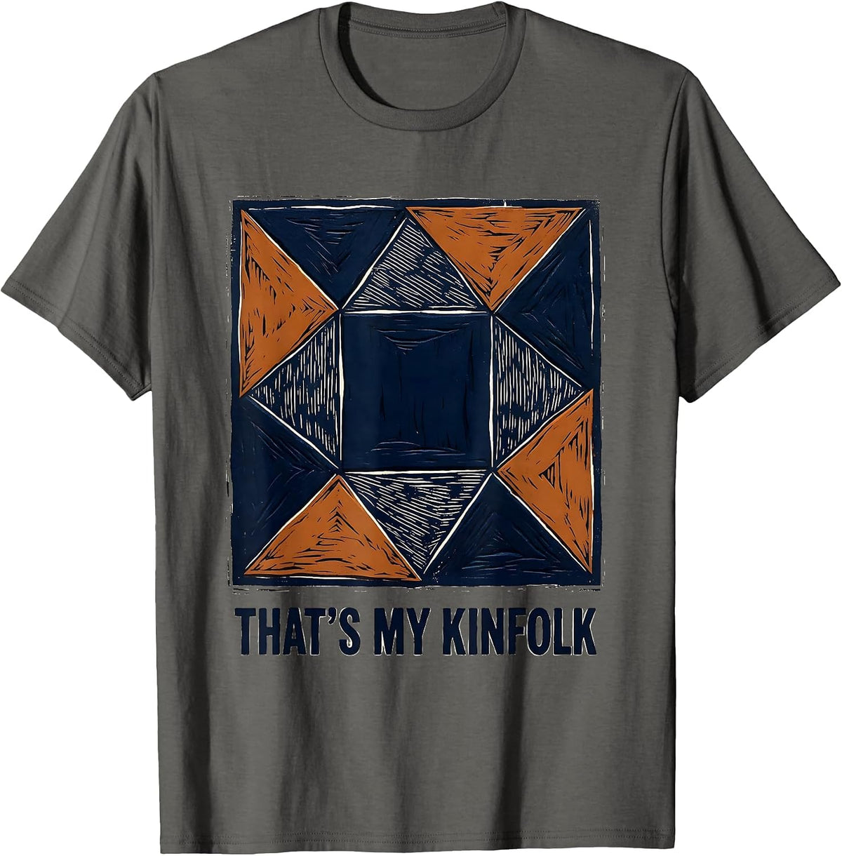 That's My Kinfolk Funny Family Reunion Matching T-Shirt - Asphalt Grey