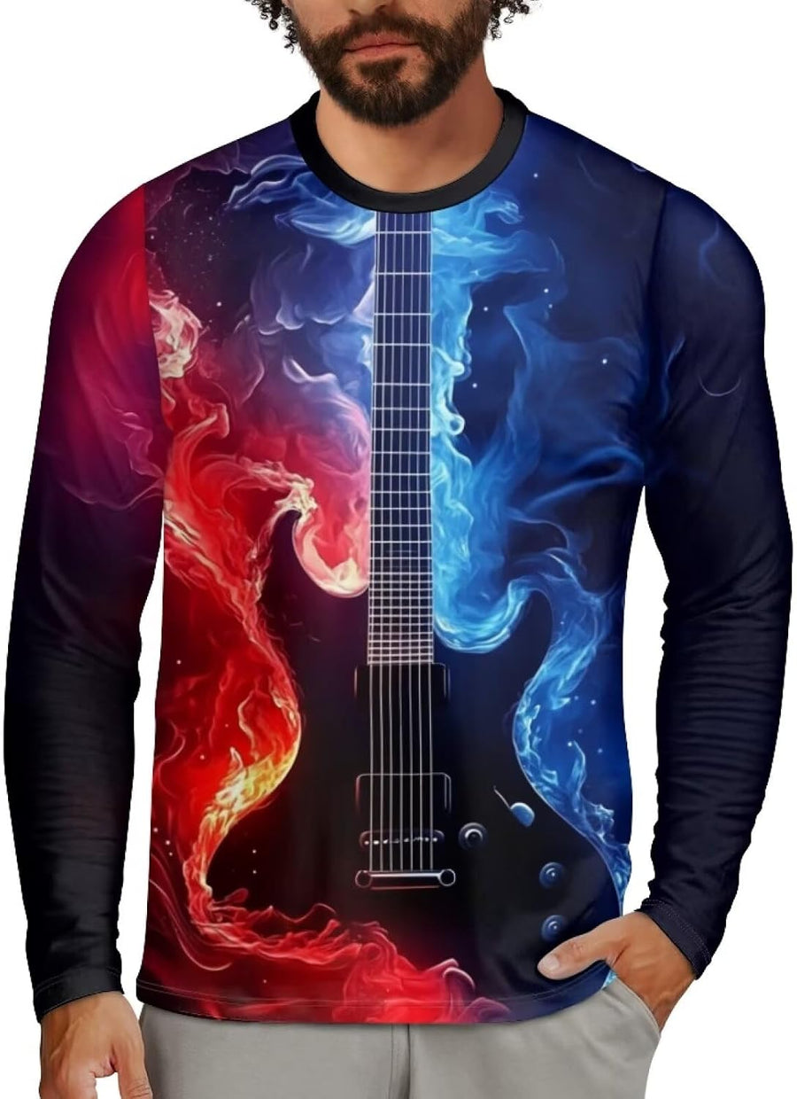 Mens Henley Long Sleeve Shirts Casual T-Shirts Regular Fit Basic Pullover Shirt for Men - Bass