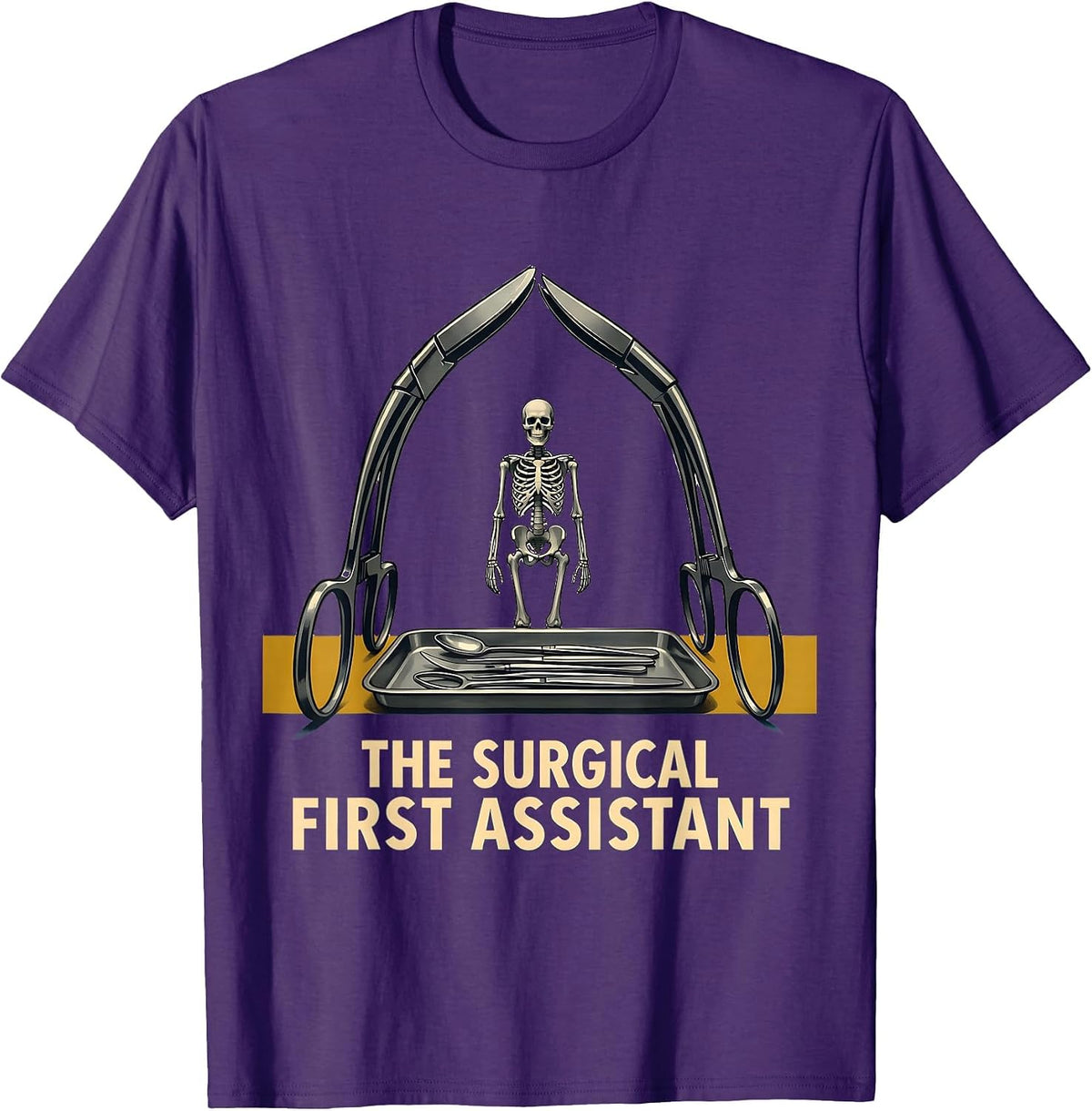 The Surgical First Assistant Midcentury Modern Halloween T-Shirt - Purple
