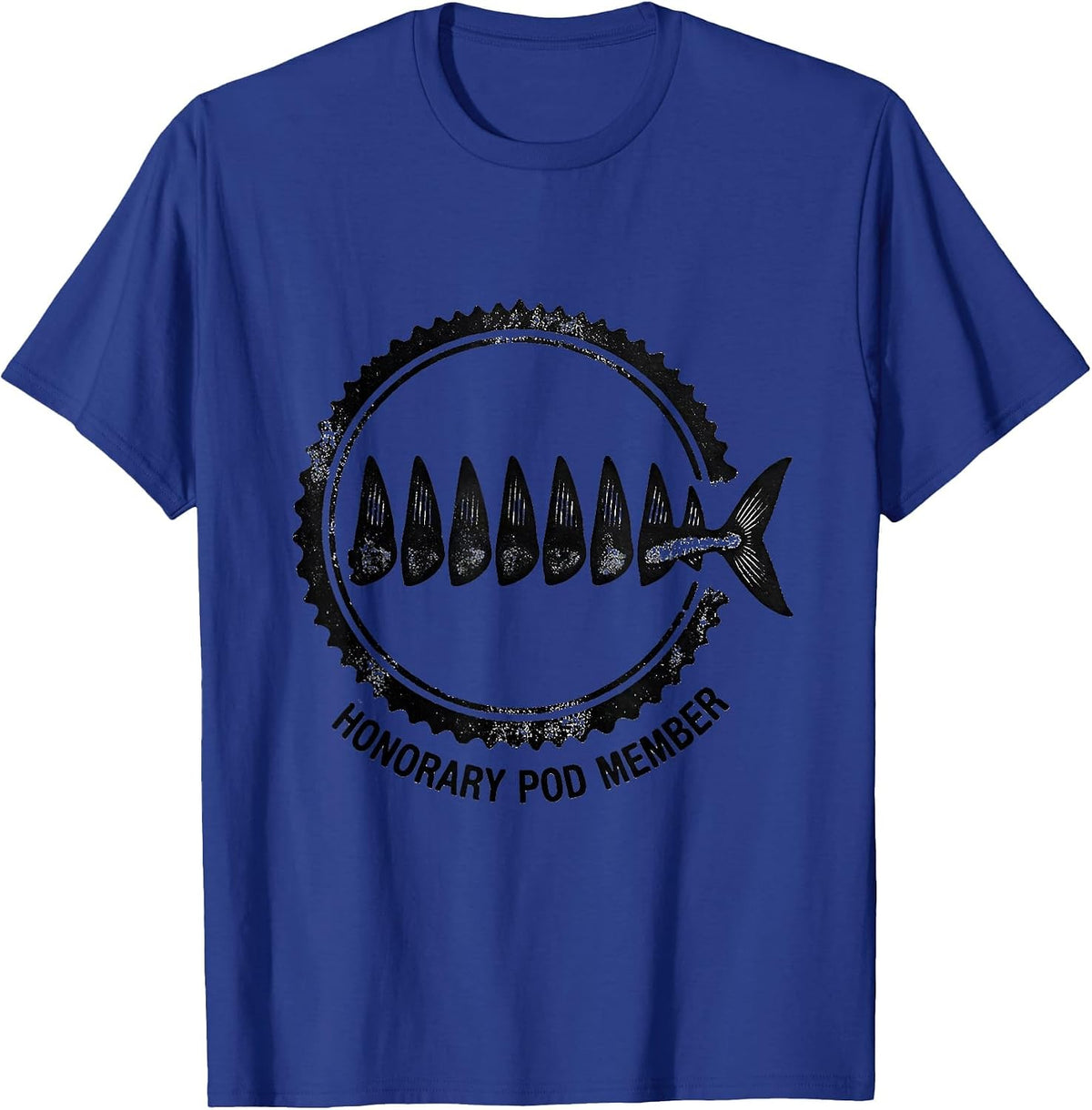 Honorary Pod Member Funny Orca Killer Whale Lover Gift T-Shirt - Royal Blue