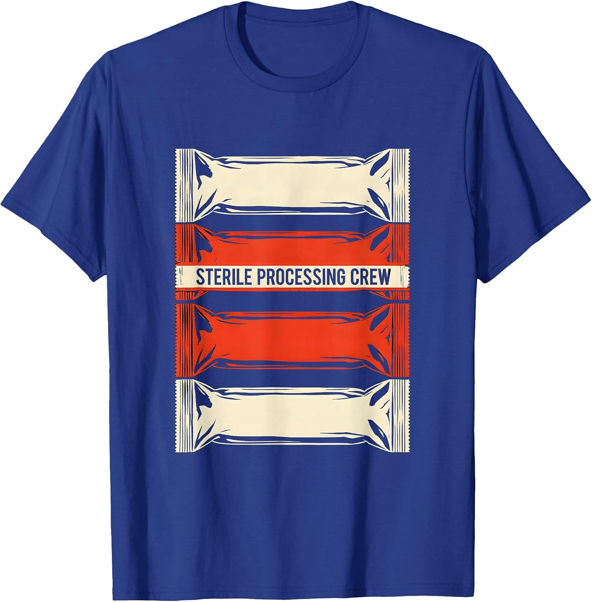 Sterile Processing Crew Funny SPD Tech Medical Crew T-Shirt - Royal Blue