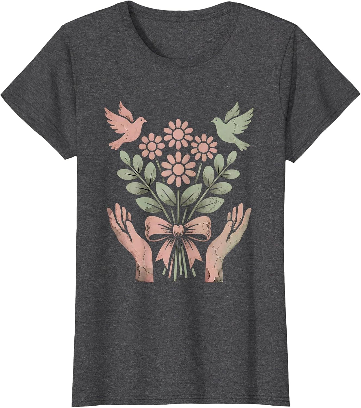 Women's Gigi Dove Release Graphic Tee T-Shirt - Dark Heather Grey