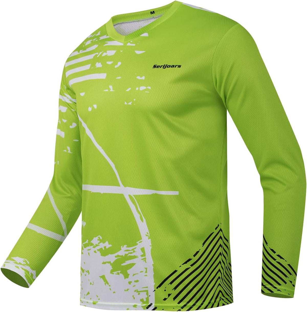 Serijoars Racing Men's Long Sleeve Off-Road Cycling Jersey Mountain Bike MTB Jersey Downhill&Motocross Shirts - Mlt027