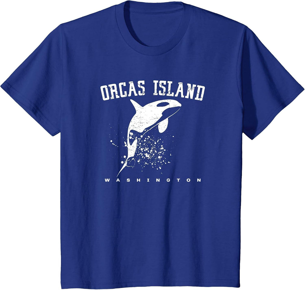 ORCAS Island Washington Killer Whale Dolphin Lover Souvenir T-Shirt - Royal Blue