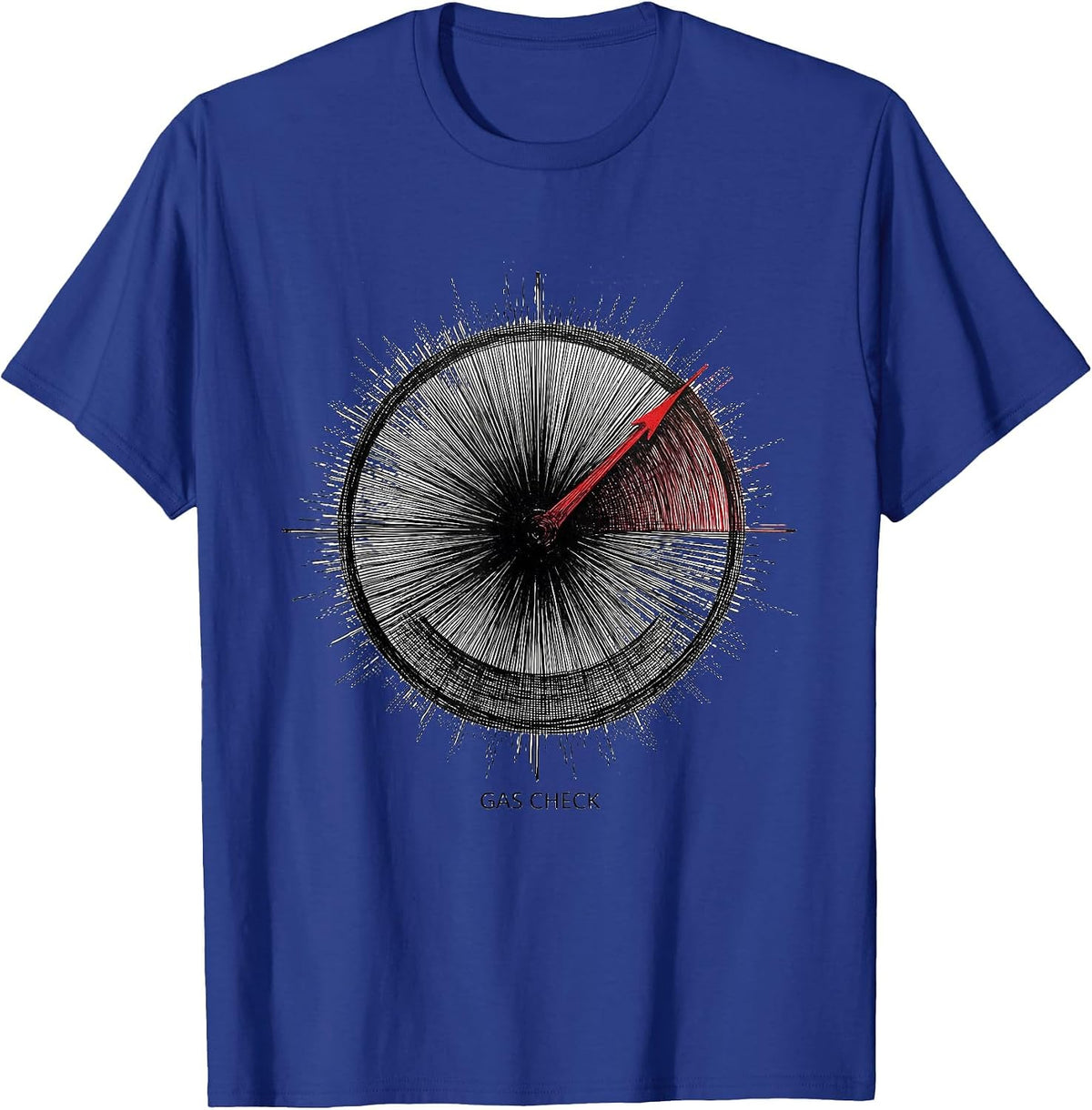 Men's Gas Check Respiratory Therapist RT Professional Pride T-Shirt - Royal Blue