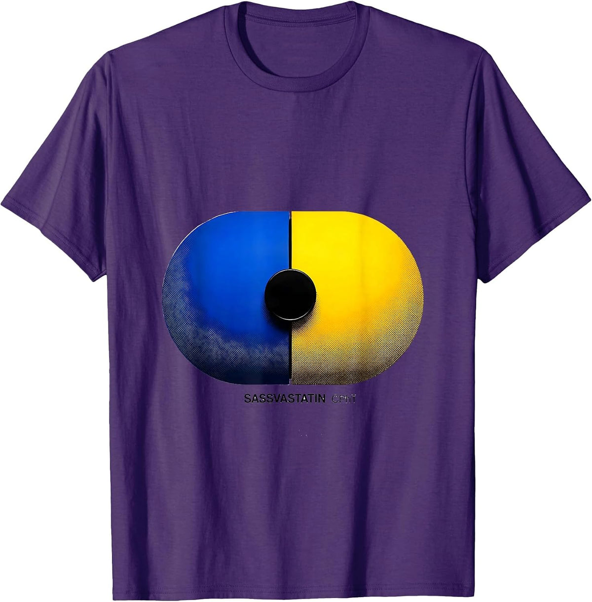 Sassvastatin, CPhT Funny Pharmacy Tech Pharmacist Pun T-Shirt - Purple