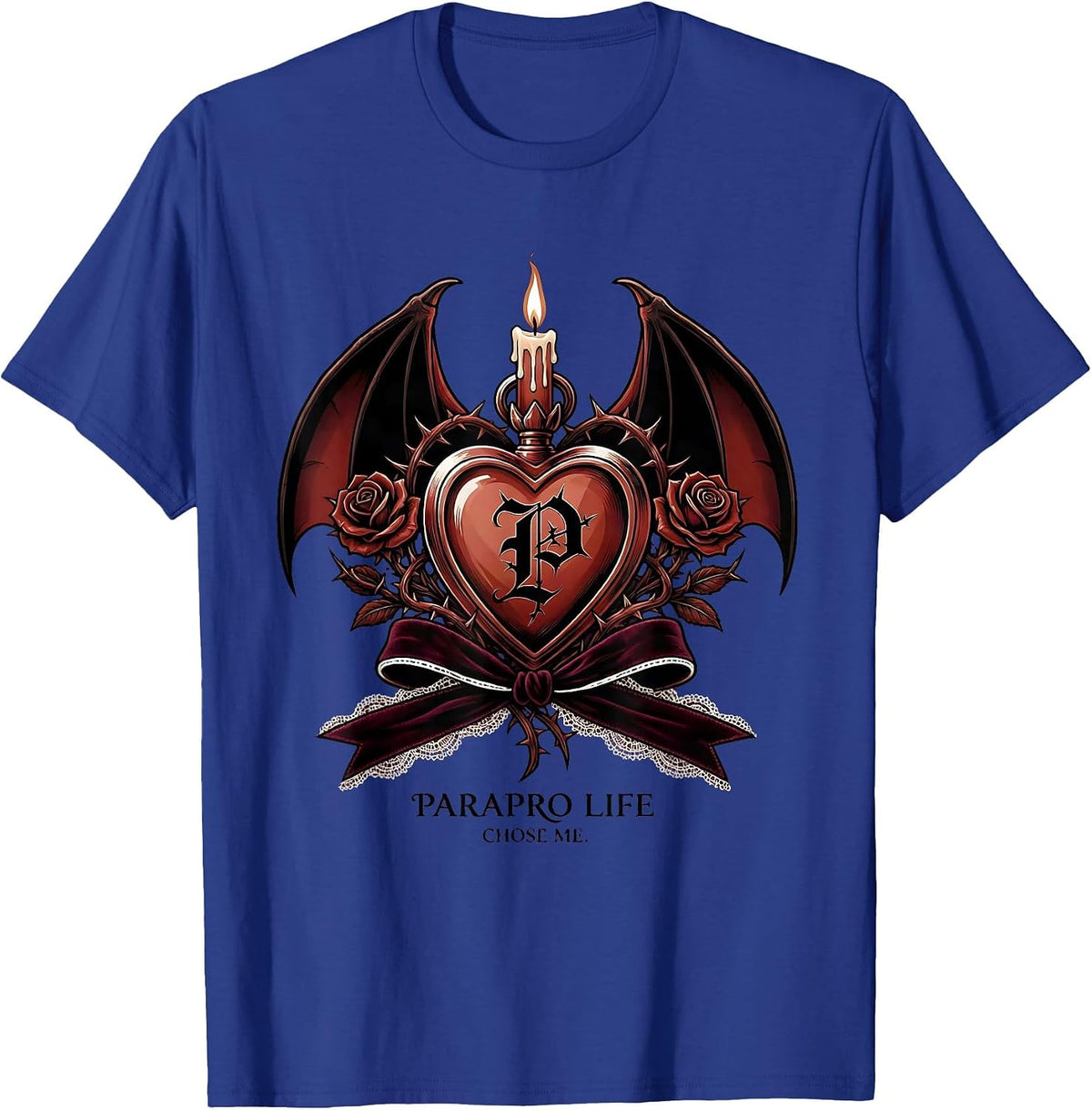 Men's Parapro Life Chose Me Paraprofessional Design T-Shirt - Royal Blue
