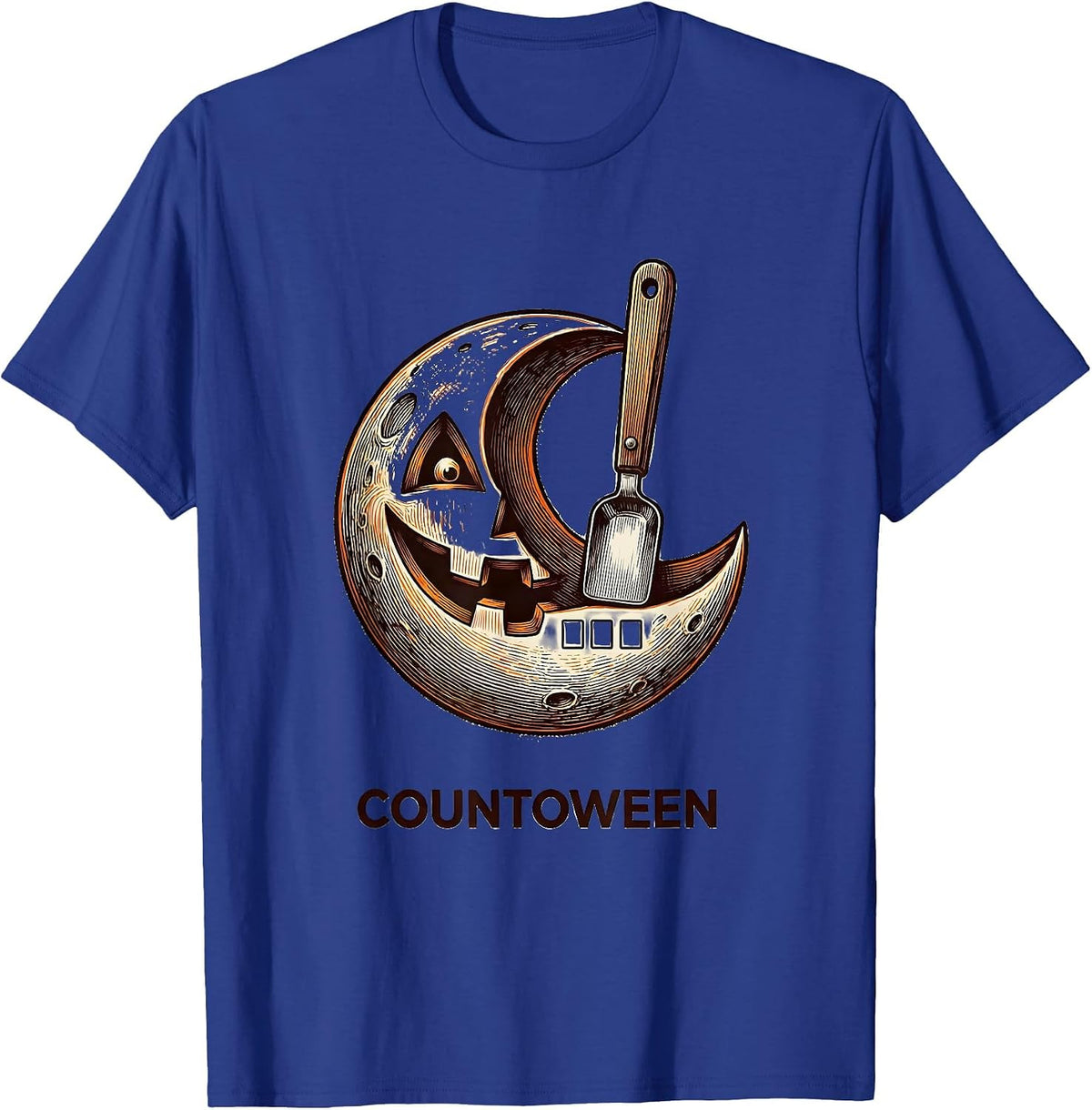 Men's Countoween Pharmacy Tech Halloween Pharmacist Crew T-Shirt - Royal Blue