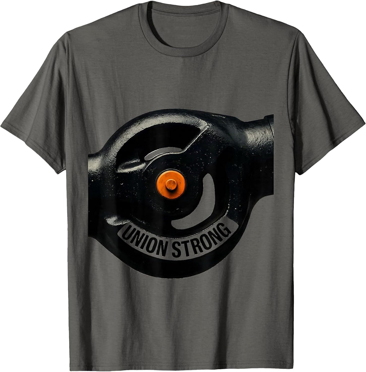 Men's Union Strong Skilled Trades Labor Worker Pride T-Shirt - Asphalt Grey