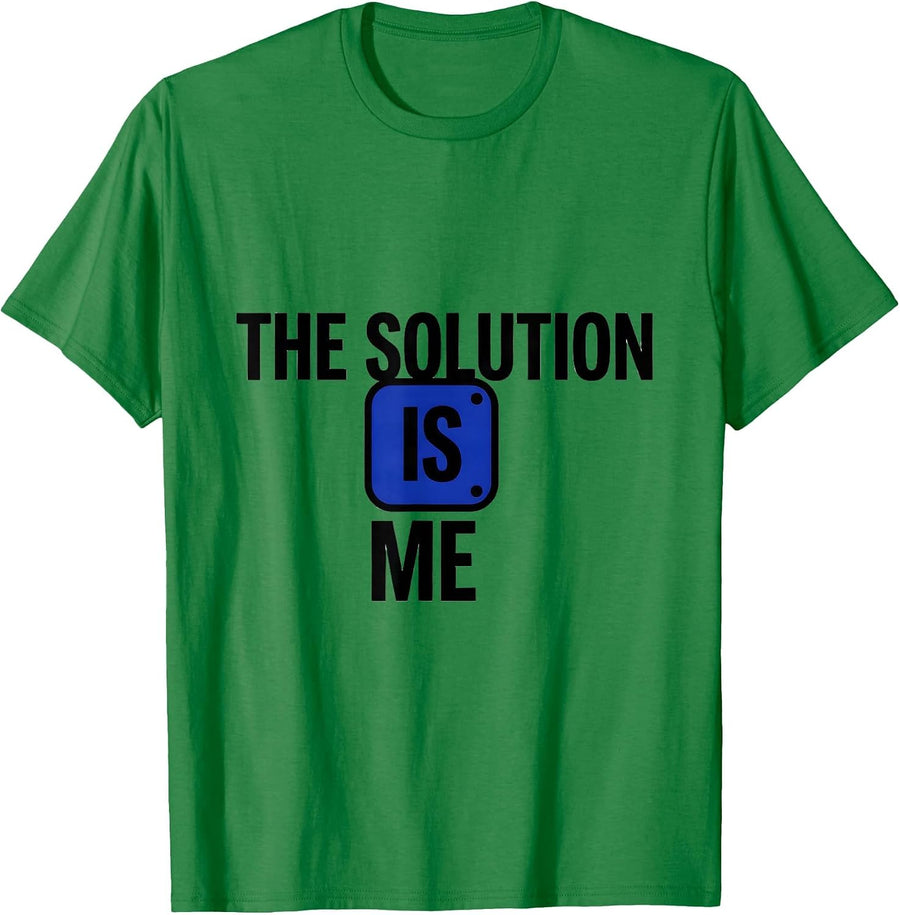 Men's The Solution Is Me Funny Chemistry Science Student Teacher T-Shirt - Kelly Green