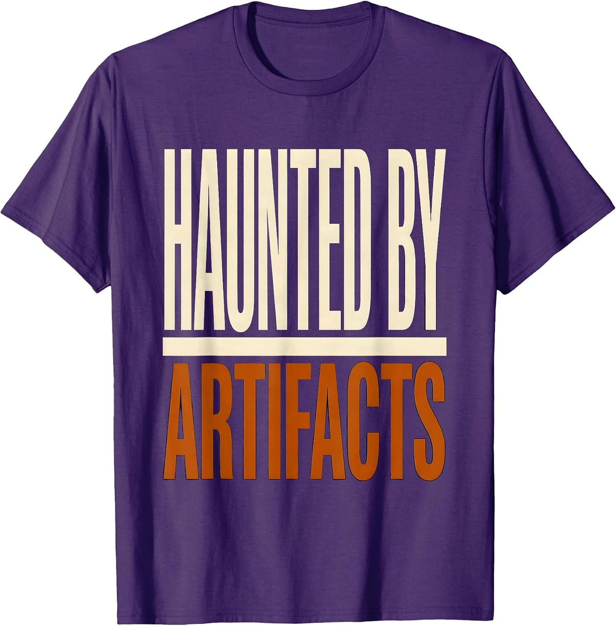 Haunted By Artifacts Funny Sonographer Ultrasound Tech T-Shirt - Purple