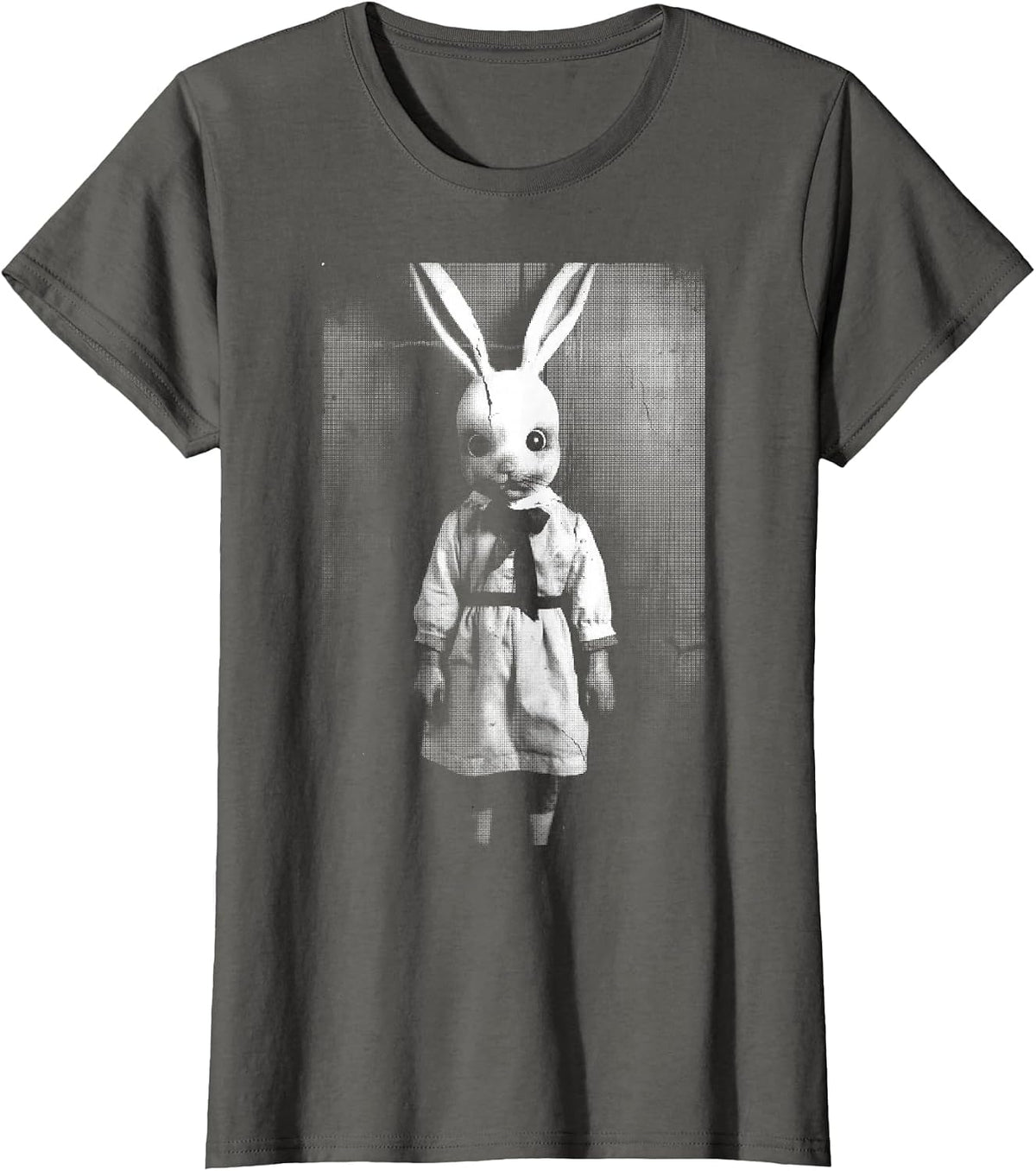 Horror Bunny Rabbit | Dark Creepy Unholy Gothic Halloween T-Shirt - Asphalt Grey
