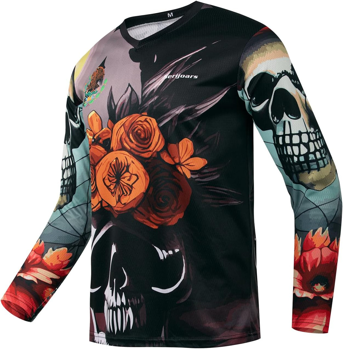 Serijoars Racing Men's Long Sleeve Off-Road Cycling Jersey Mountain Bike MTB Jersey Downhill&Motocross Shirts - Mlt009