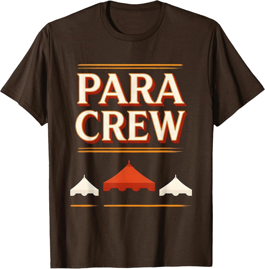 Men's Para Crew Sign Painter Showcard Teacher Appreciation T-Shirt - Brown