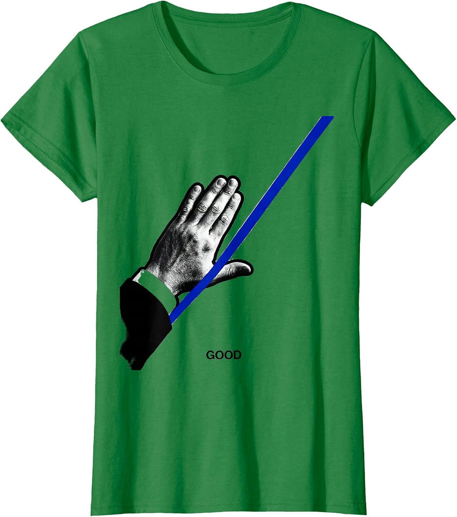 Women's Good Inclusive Supportive ASL Sign Language Teacher T-Shirt - Kelly Green