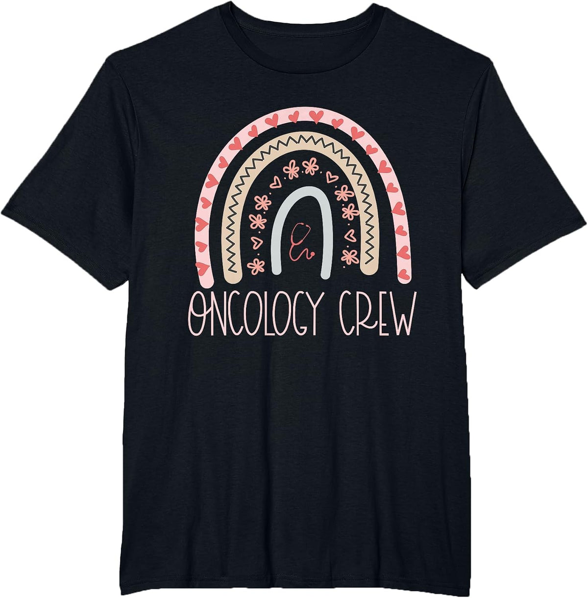 Oncology Nurse Week Medical Assistant Team Cancer Doctor T-Shirt - Black