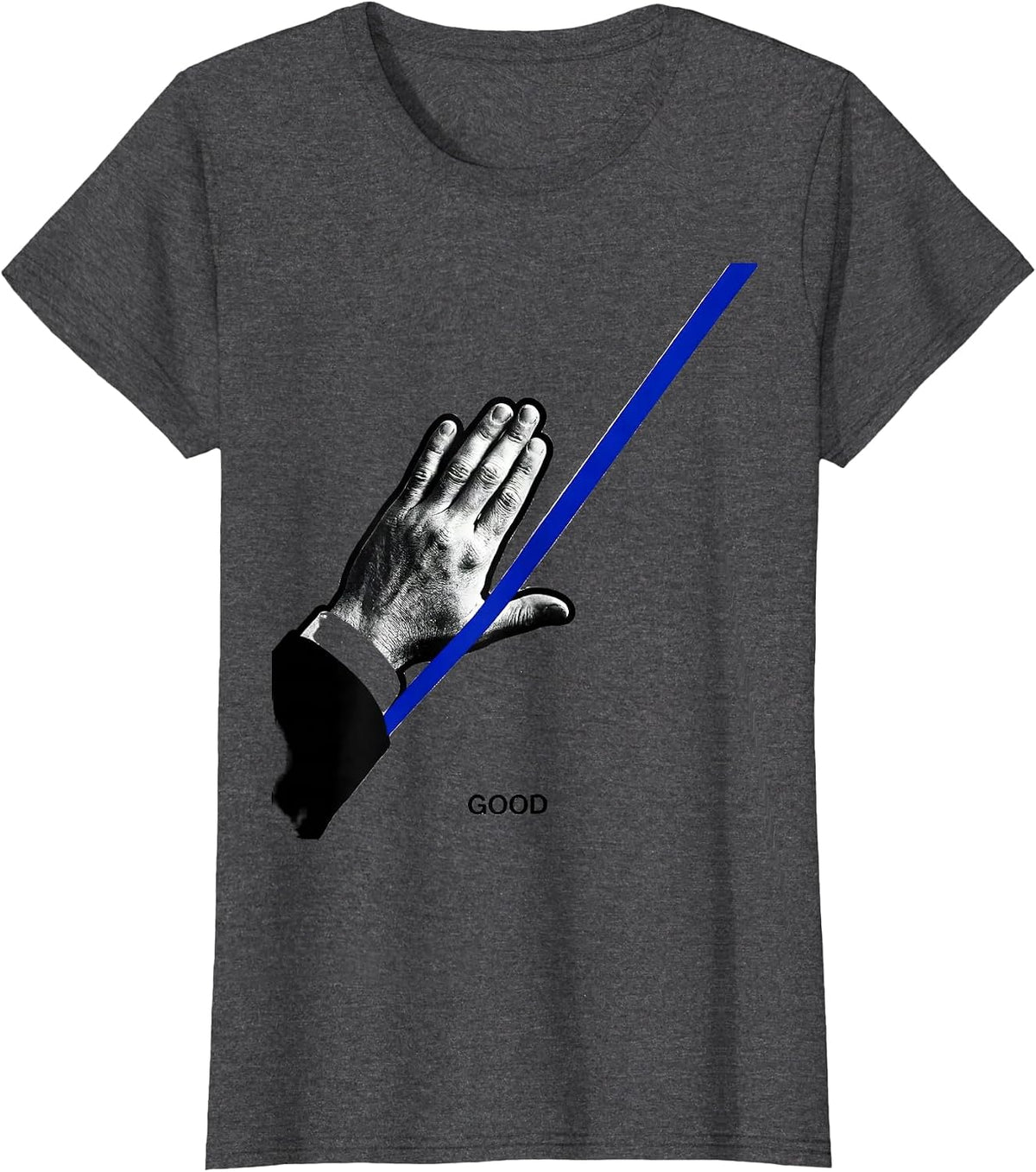 Women's Good Inclusive Supportive ASL Sign Language Teacher T-Shirt - Dark Heather Grey