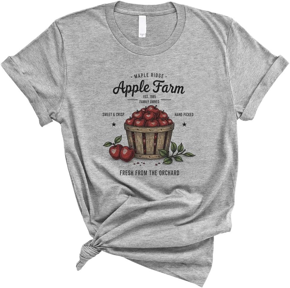 Vintage Apple Farm T-Shirt Unisex - Grey