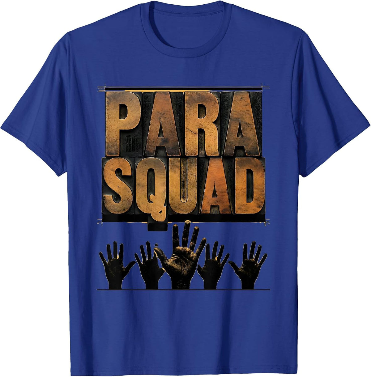 Men's Para Squad Paraprofessional Teacher Aide Appreciation Gift T-Shirt - Royal Blue
