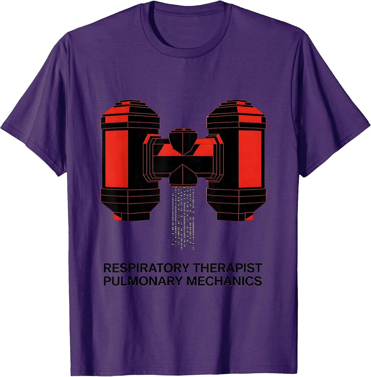 Respiratory Therapist Pulmonary Mechanics RT T-Shirt - Purple