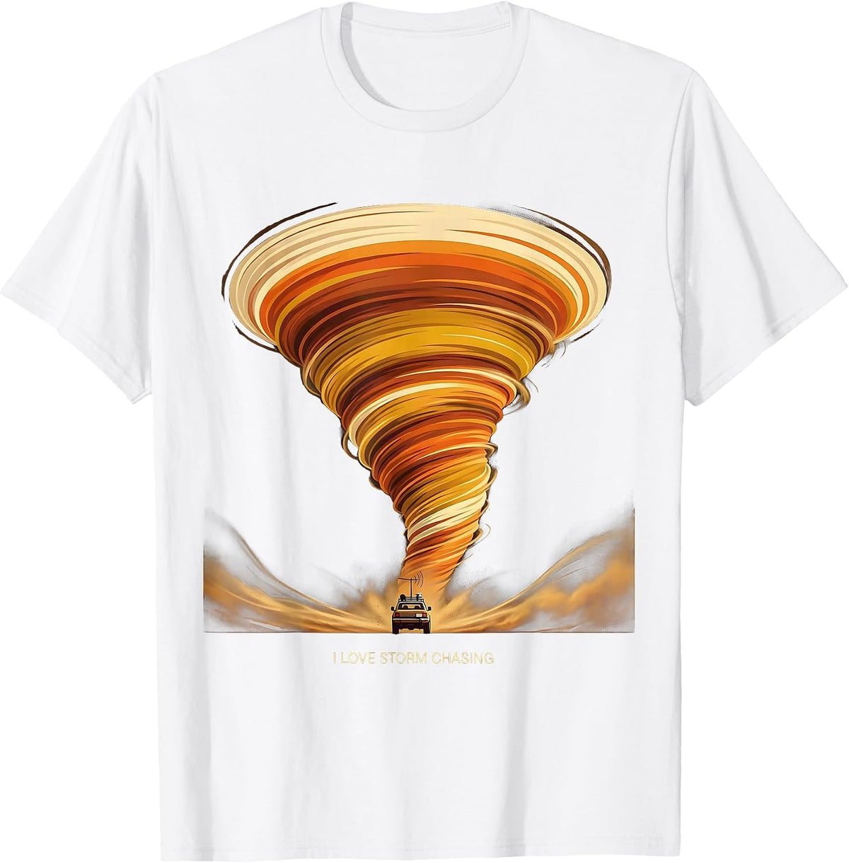 Men's I Love Storm Chasing Retro 70s Meteorology Gift for Storm T-Shirt - White