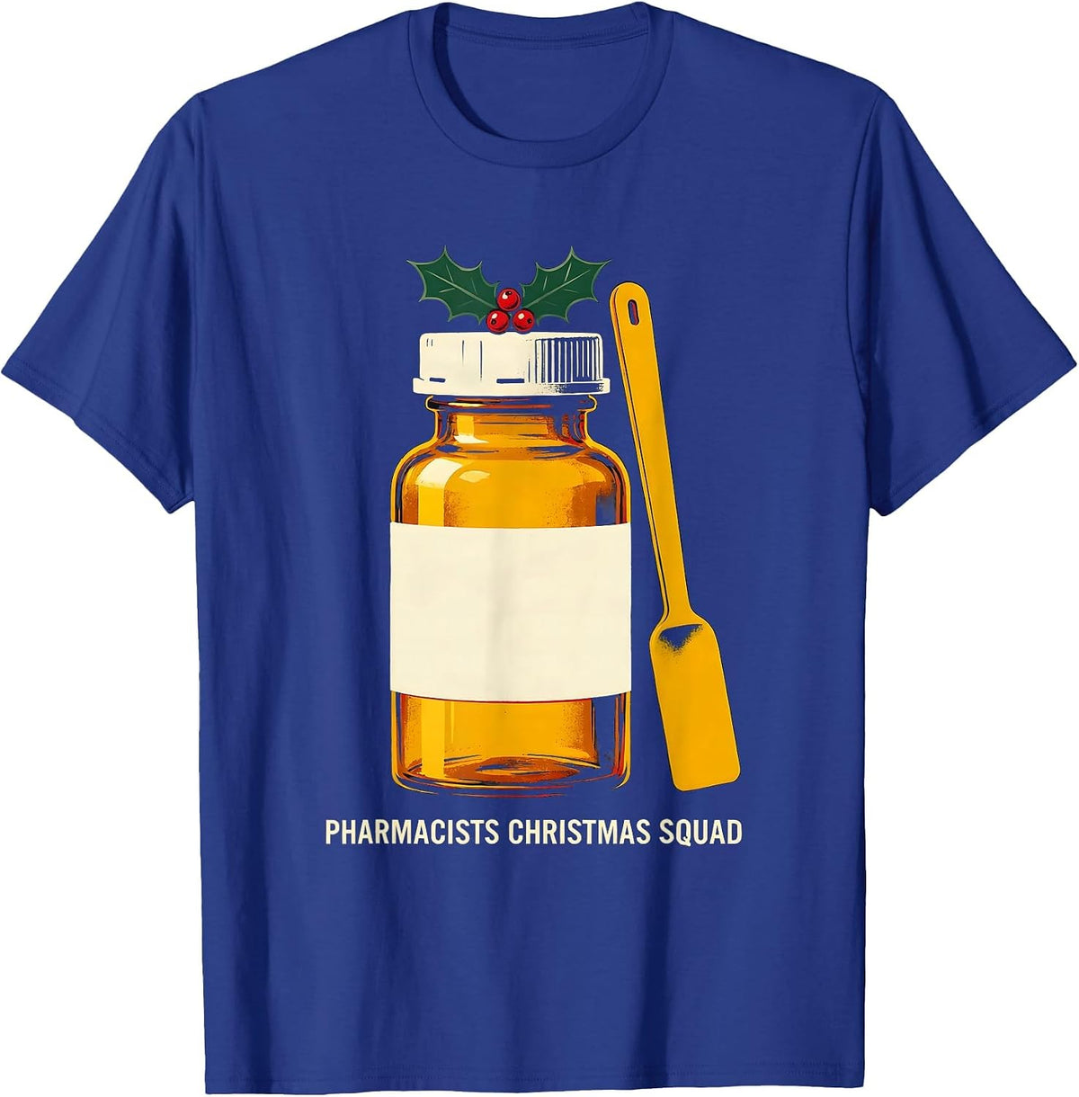 Pharmacists Christmas Squad Funny Pharmacy Squad Holiday T-Shirt - Royal Blue