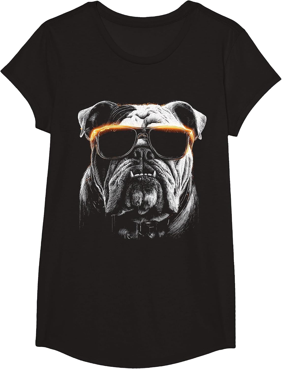 Bulldog T-Shirt - Girls Black