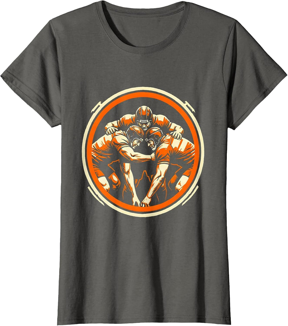Women's Rugby Scrum Front Row Binding Graphic T-Shirt - Asphalt Grey