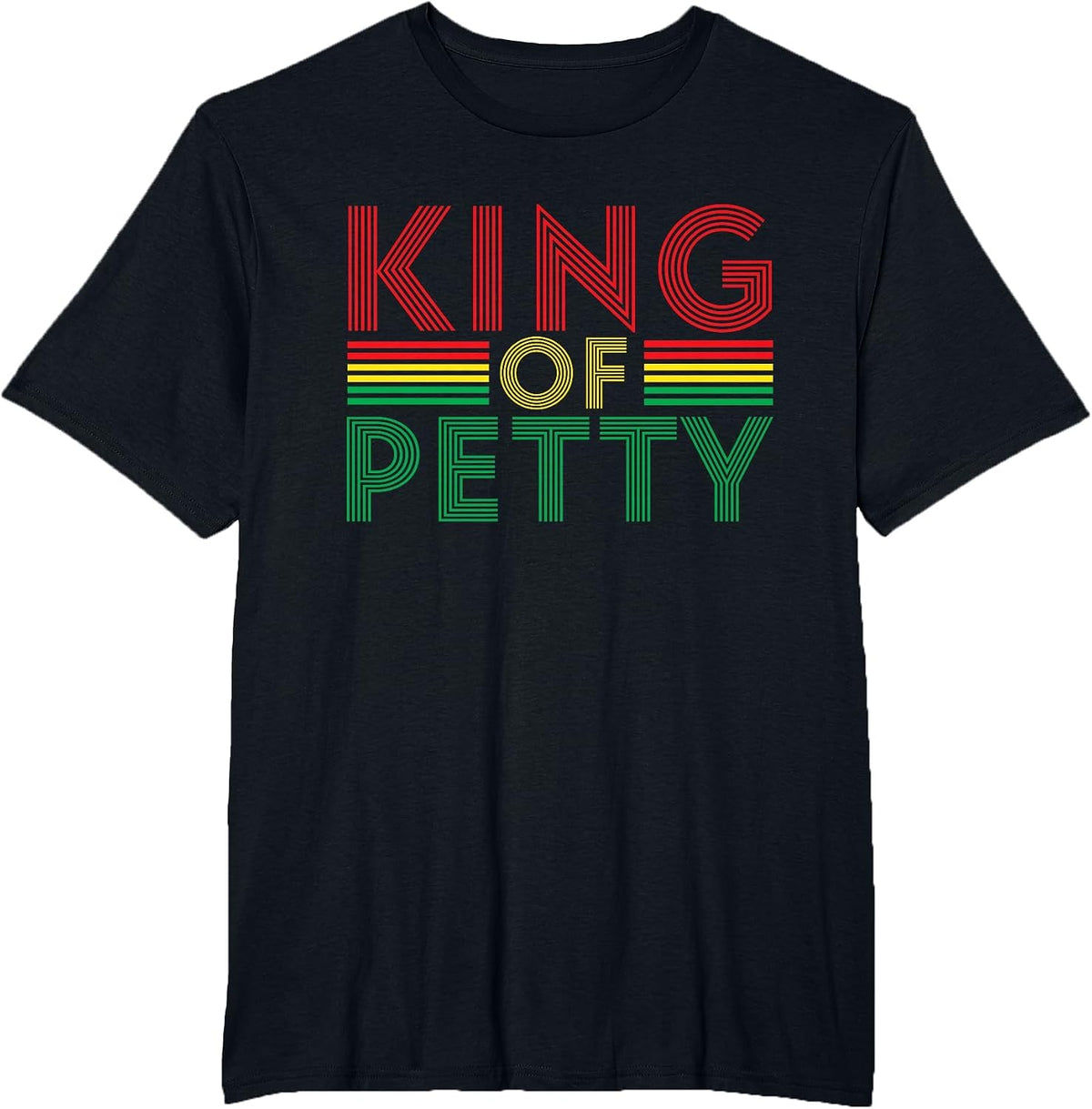 King of Petty Afrocentric African American Juneteenth T-Shirt - Black