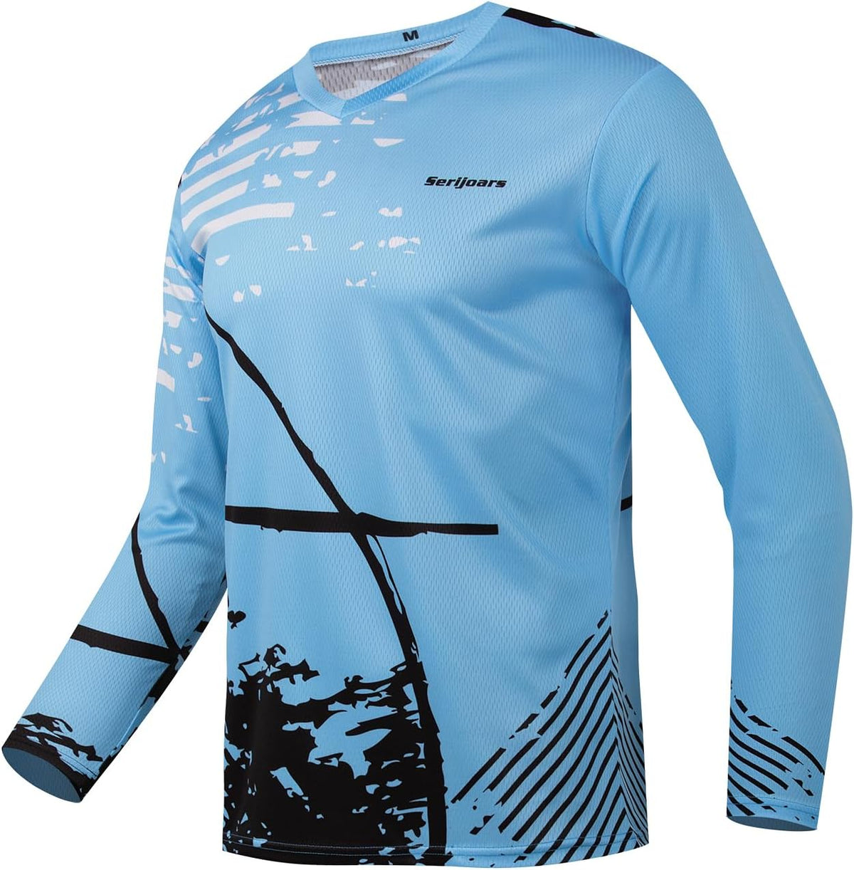 Serijoars Racing Men's Long Sleeve Off-Road Cycling Jersey Mountain Bike MTB Jersey Downhill&Motocross Shirts - Mlt028