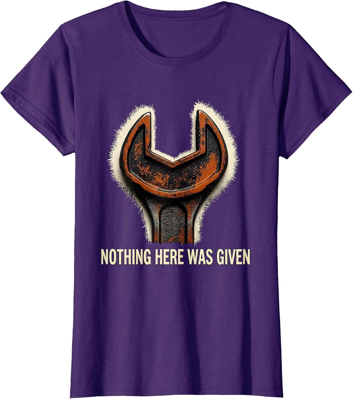Women's Nothing Here Was Given Rubber Stamp Union Strong Labor Day T-Shirt - Purple