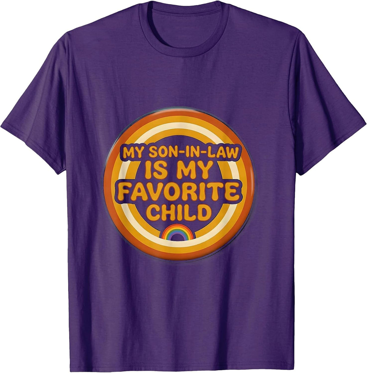My Son-In-Law Is My Favorite Child Funny Mother In Law T-Shirt - Purple