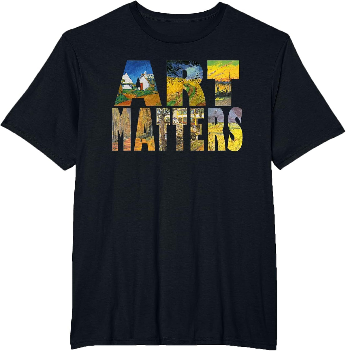 Art Matters Famous Painter Van Gogh for Men Women Teens T-Shirt - Black