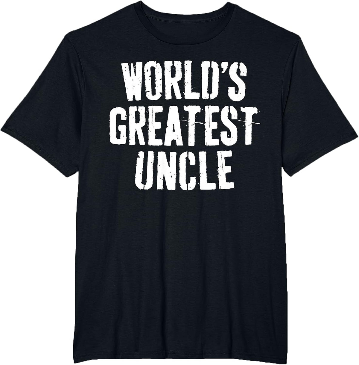 World's Greatest Uncle Shirt Best Uncle Men Fathers Day T-Shirt - Black