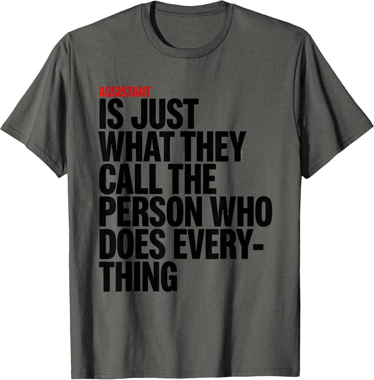 Assistant Is Just What They Call Paraprofessional Teacher's T-Shirt - Asphalt Grey