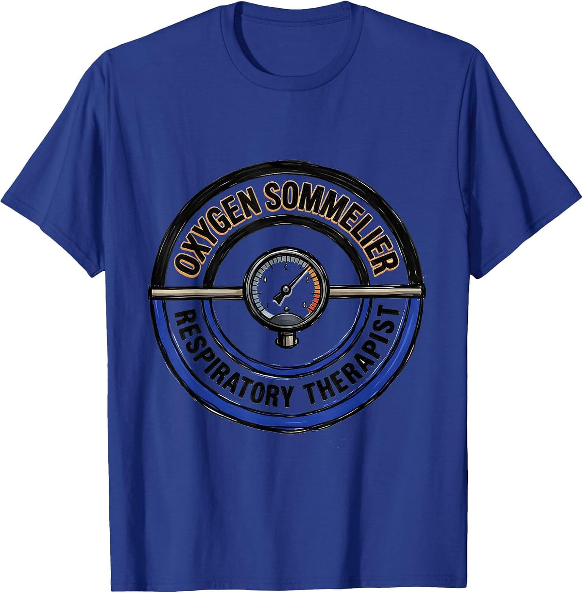 Men's Oxygen Sommelier Respiratory Therapist Occupational Pride T-Shirt - Royal Blue