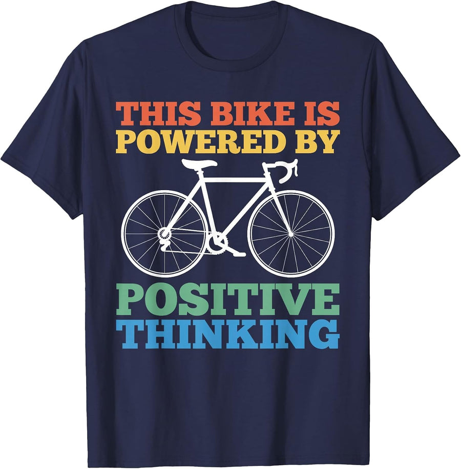 Funny Biking Bicycle Lovers Quote Bike Outfit Men Women T-Shirt - Navy Blue