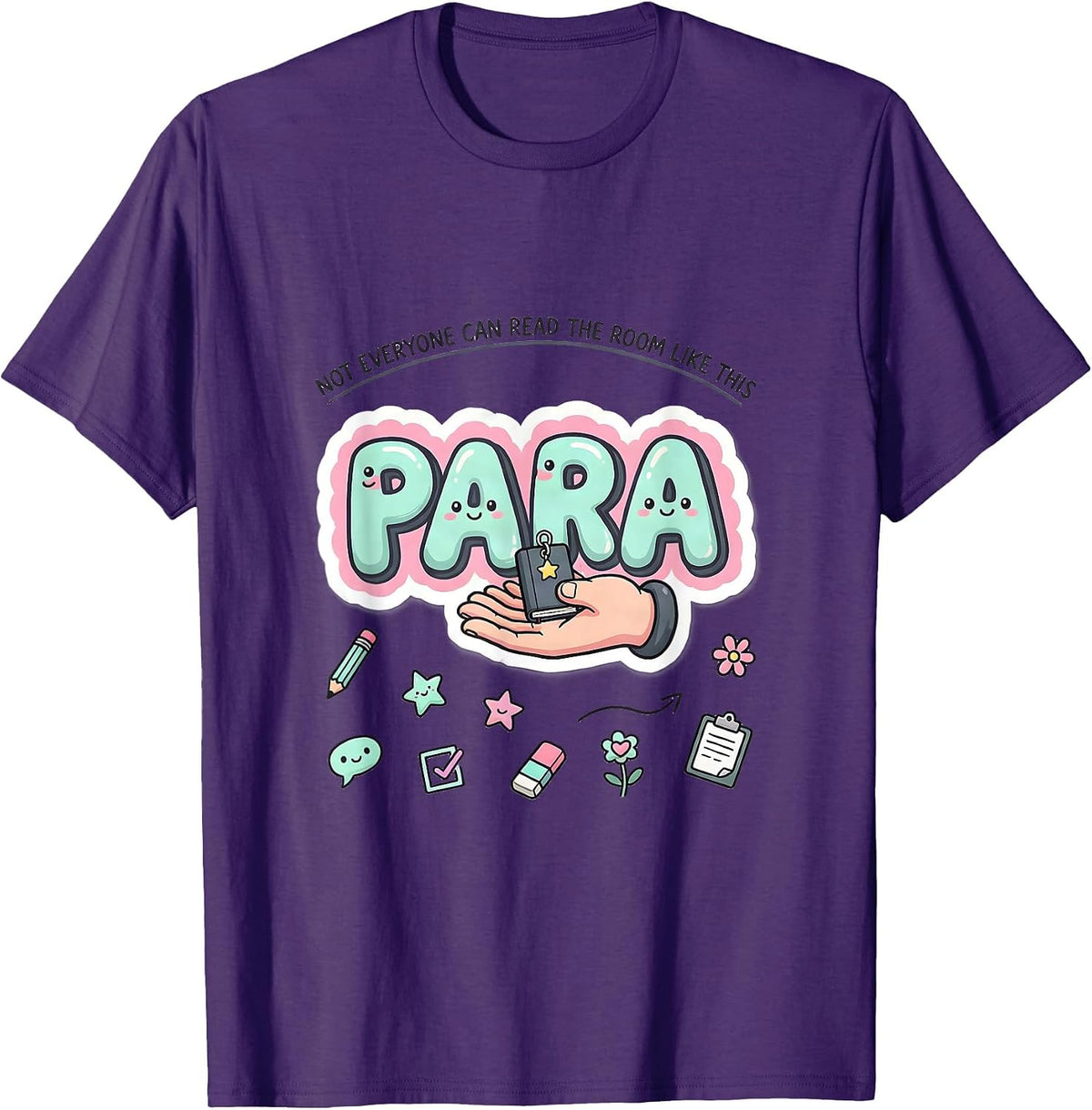 Men's Not Everyone Can Read The Room Like This Para T-Shirt - Purple