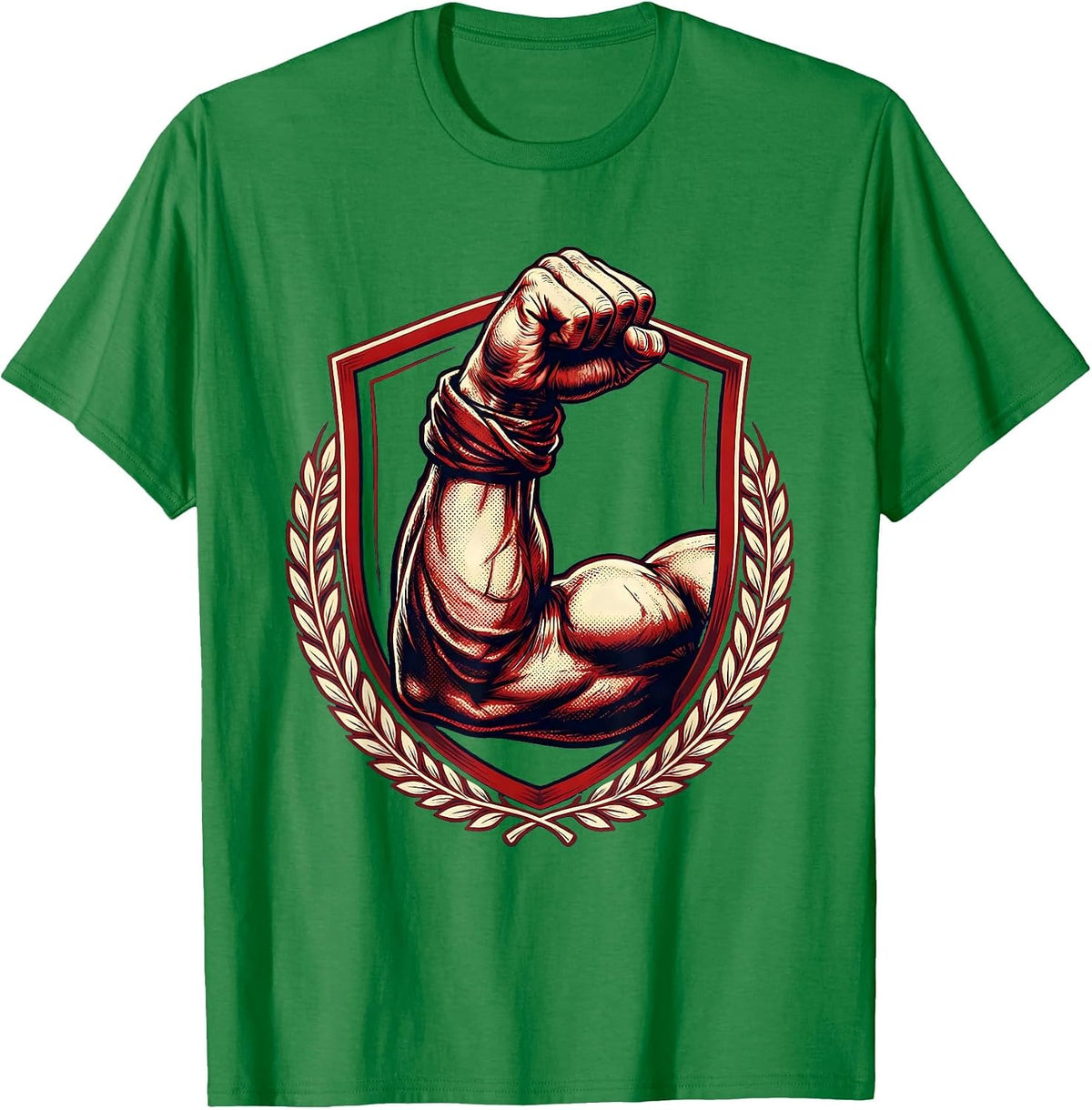 Men's Rosie the Riveter Flexed Forearm Graphic T-Shirt - Kelly Green