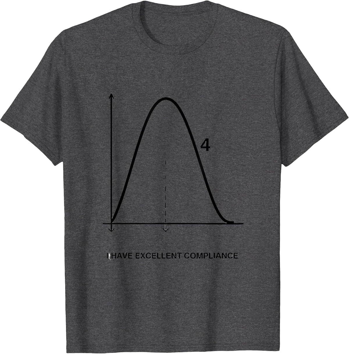 Men's I Have Excellent Compliance Funny Respiratory Therapist RT T-Shirt - Dark Heather Grey