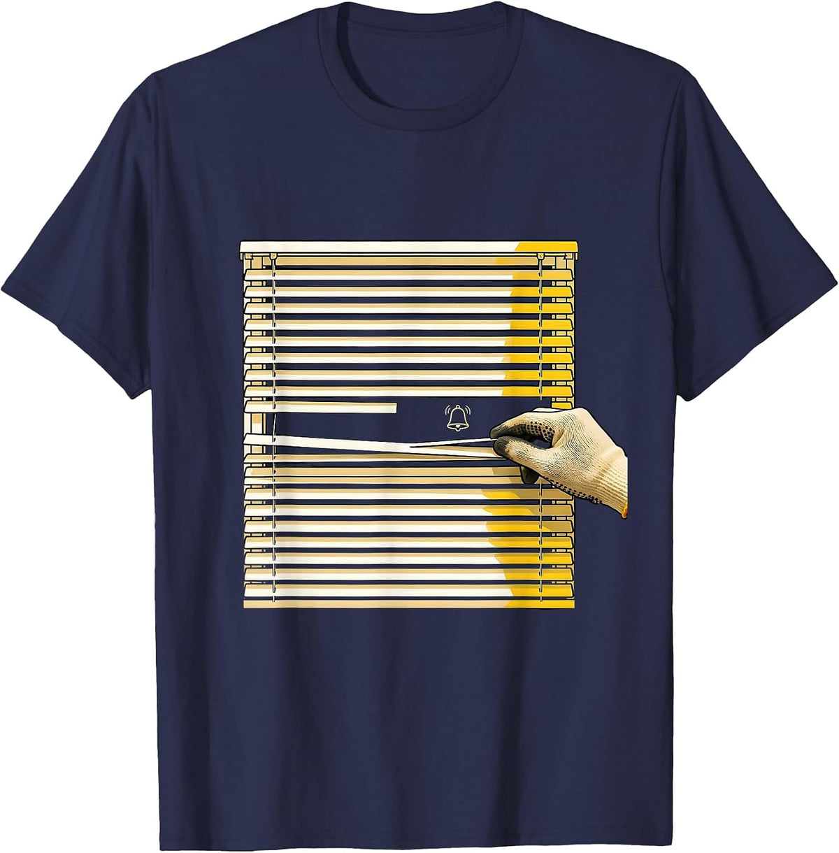 Louvered Vent Repair Minimalist Maintenance Technician T-Shirt - Navy Blue