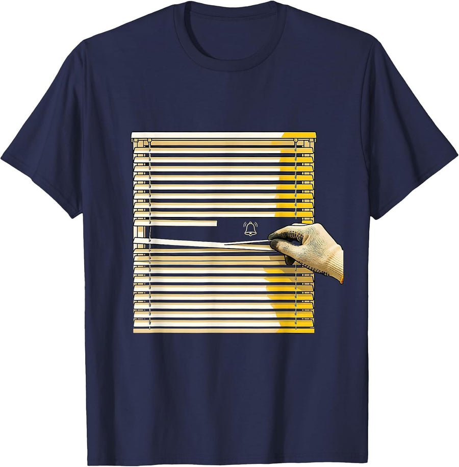 Louvered Vent Repair Minimalist Maintenance Technician T-Shirt - Navy Blue